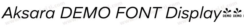 Aksara DEMO FONT Display字体转换